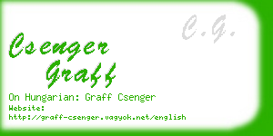 csenger graff business card